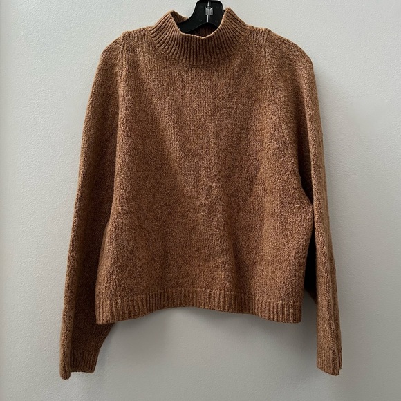 Old Navy Sweaters - Old Navy | Mock Neck Brown Sweater Sz M